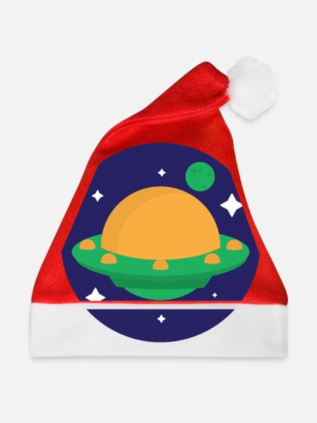 Planet - Weihnachtsmütze - Rot - Vorne