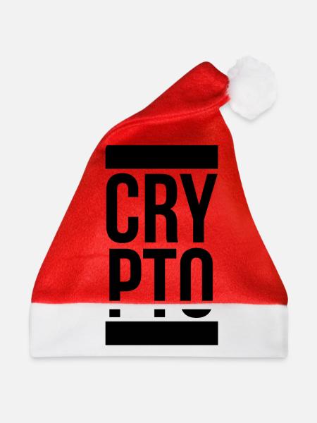 Crypto Währung Hodler Blockchain Krypto Geschenk - Weihnachtsmütze - Rot - Vorne