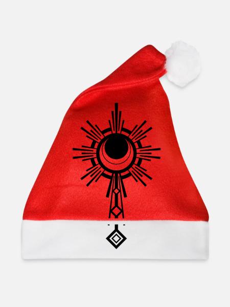 Symbol Mond - Weihnachtsmütze - Rot