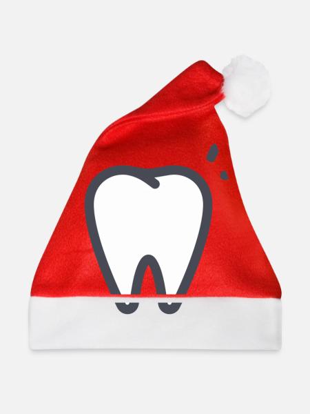 Dent tooth - Weihnachtsmütze - Rot