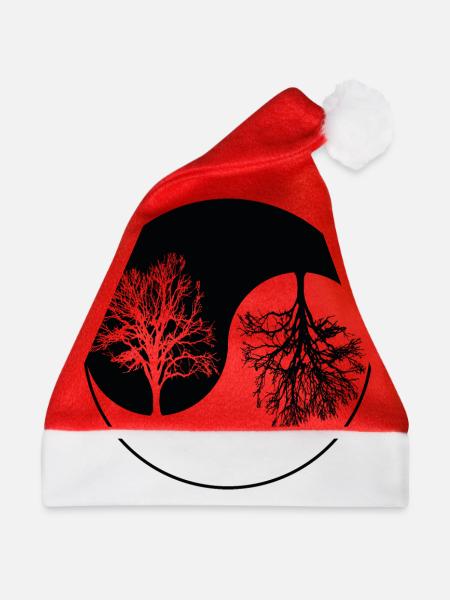 Ying-Yang-Baum - Weihnachtsmütze - Rot