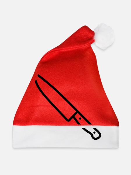 Messer - Weihnachtsmütze - Rot