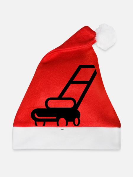 Rasenmäher Gartenarbeit - Weihnachtsmütze - Rot