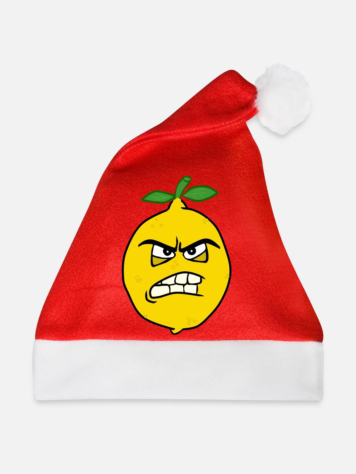 Ich bin sauer Zitrone - Weihnachtsmütze - Rot - Vorne