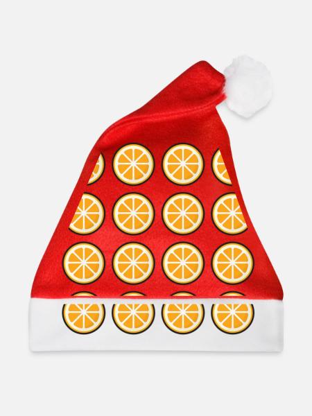 Orangen - Weihnachtsmütze - Rot