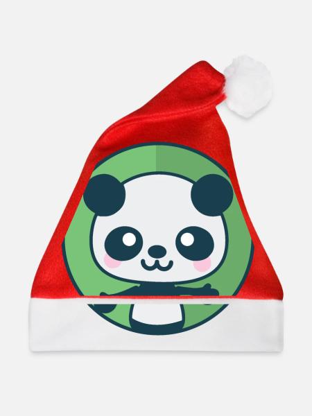 Panda will eine Umarmung - Weihnachtsmütze - Rot