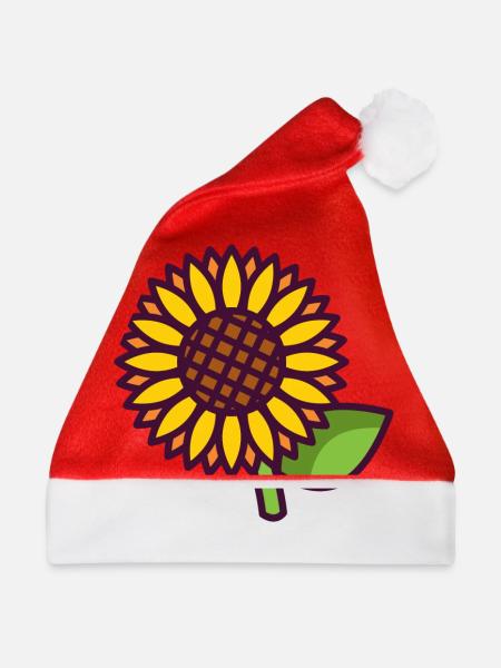 Sonnenblume - Weihnachtsmütze - Rot