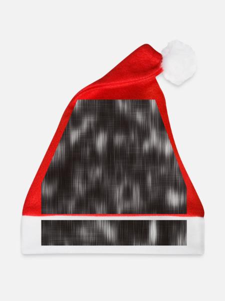 Schwarz & Weiß Bewegung Unschärfe abstrakte Liebhaber Geschenk - Weihnachtsmütze - Rot - Vorne
