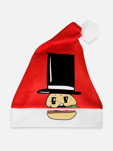 Burger Bürger - Weihnachtsmütze - Rot - Vorne