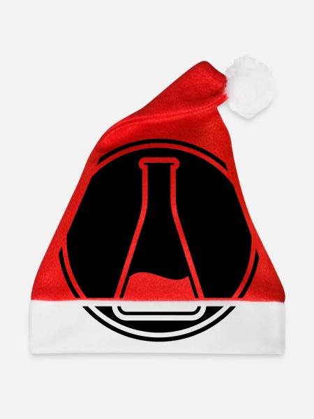 Reagenzglas Icon - Weihnachtsmütze - Rot