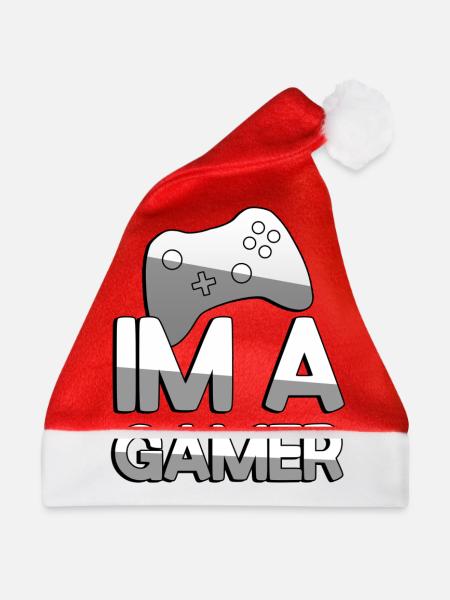 IM A GAMER + Controller - Gaming - Weihnachtsmütze - Rot