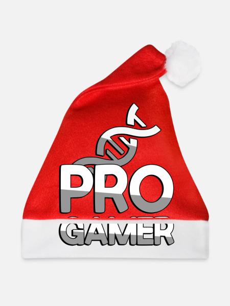 PRO GAMER + DNA - Gaming - Weihnachtsmütze - Rot