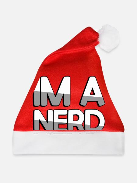 IM A NERD - Gaming - Weihnachtsmütze - Rot