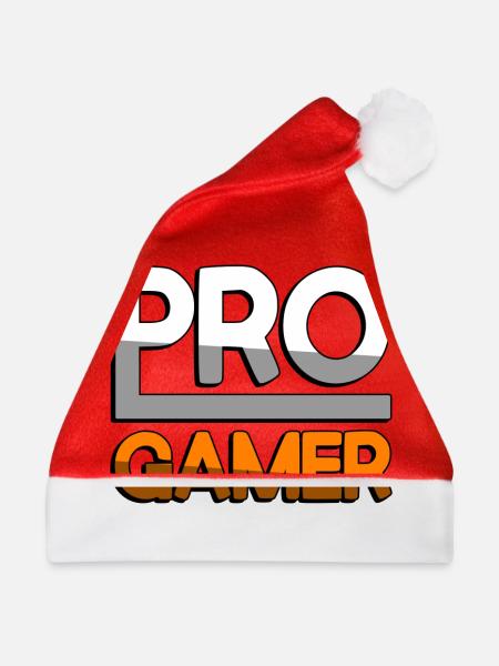 PRO GAMER (Orange) - Gaming - Weihnachtsmütze - Rot