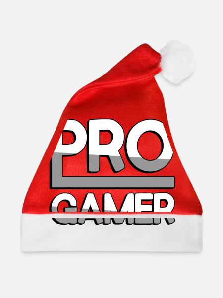 PRO GAMER (Weiß) - Gaming - Weihnachtsmütze - Rot