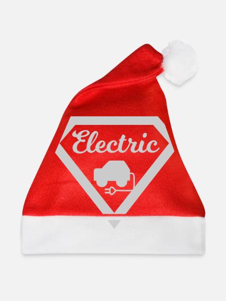 Elektro Autos - Weihnachtsmütze - Rot - Vorne