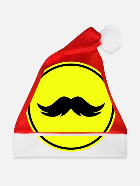 Schnurrbart symbol - Weihnachtsmütze - Rot