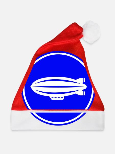 Zeppelin Icon Symbol - Weihnachtsmütze - Rot