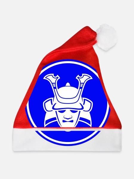 Samurai Helm - Weihnachtsmütze - Rot