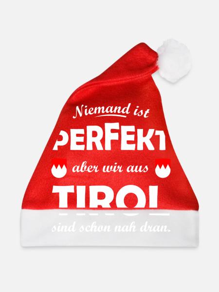 Perfekt aus Tirol - Weihnachtsmütze - Rot - Vorne