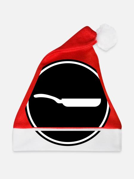 Pfanne Icon - Weihnachtsmütze - Rot - Vorne