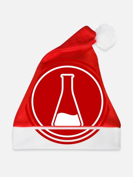 Reagenzglas Icon - Weihnachtsmütze - Rot