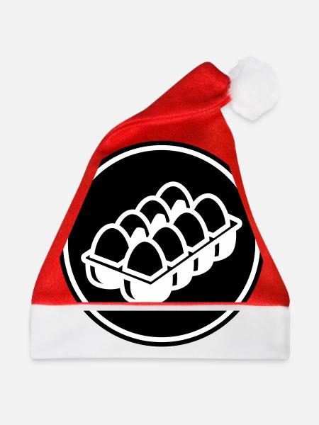 Eier symbol - Weihnachtsmütze - Rot