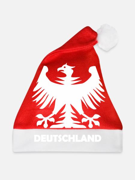 Deutsches Zeichen - Weihnachtsmütze - Rot