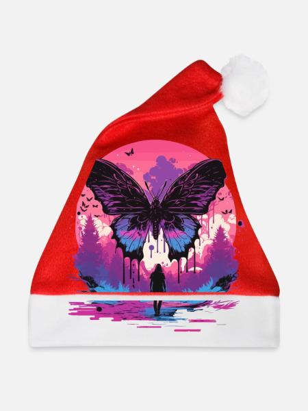 Schmetterling Ästhetische Evolution - Weihnachtsmütze - Rot