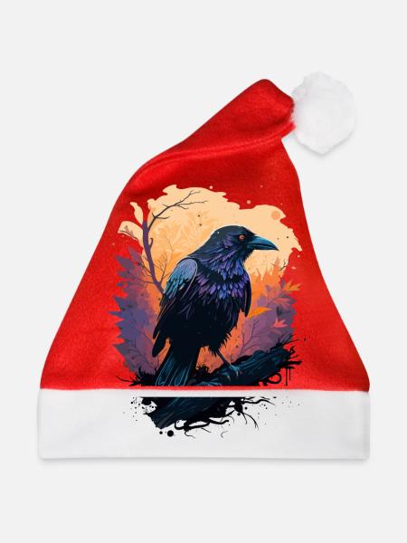 Krähen Wachsames Leben - Weihnachtsmütze - Rot