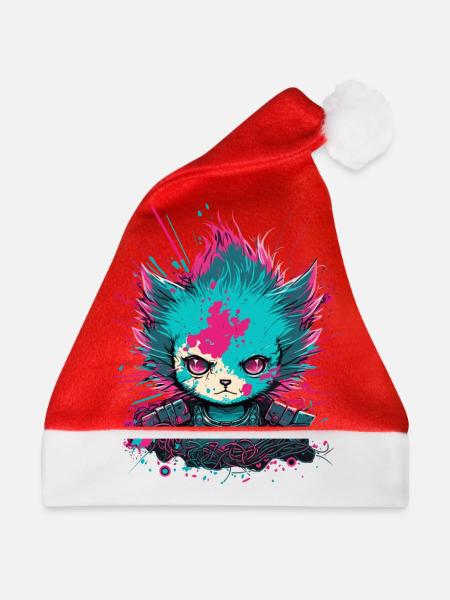 Cat Force - Weihnachtsmütze - Rot
