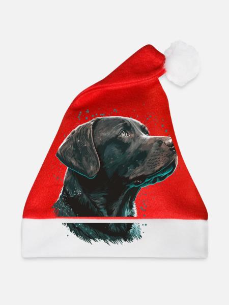 Wishing Labrador Retriever - Weihnachtsmütze - Rot