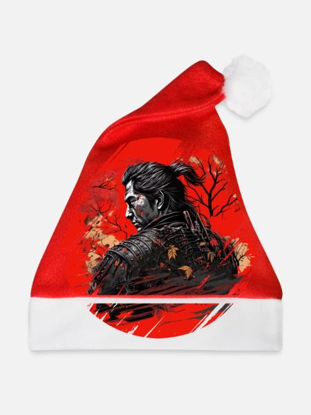 Samurai Japan Kultur - Weihnachtsmütze - Rot