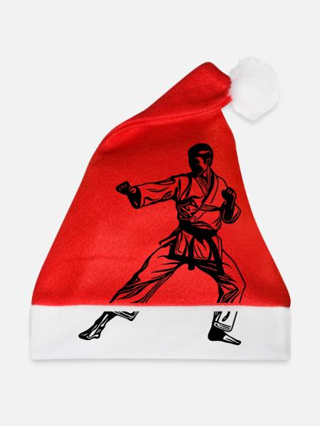 Karate Tattoo Asien Kampf Style Kämpfer - Weihnachtsmütze - Rot - Vorne