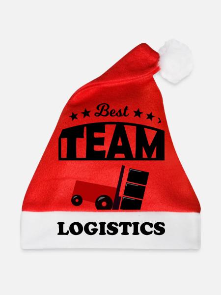 Das beste Transport Team - Weihnachtsmütze - Rot - Vorne