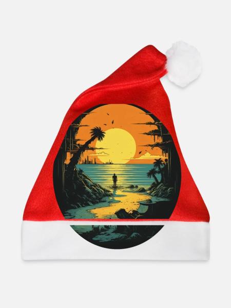 Strand - Weihnachtsmütze - Rot