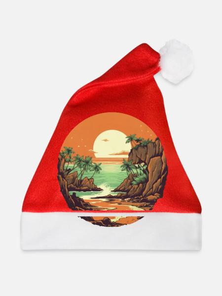 Strand - Weihnachtsmütze - Rot