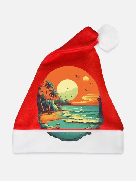 Strand - Weihnachtsmütze - Rot
