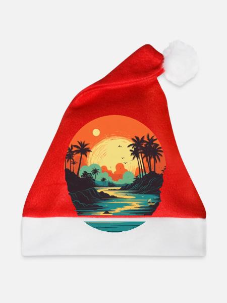 Strand - Weihnachtsmütze - Rot