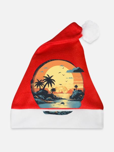 Strand - Weihnachtsmütze - Rot