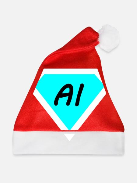 Die künstliche Computer Technik - Weihnachtsmütze - Rot