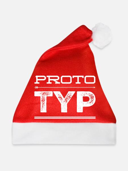 einfach ein Prototyp - Weihnachtsmütze - Rot - Vorne