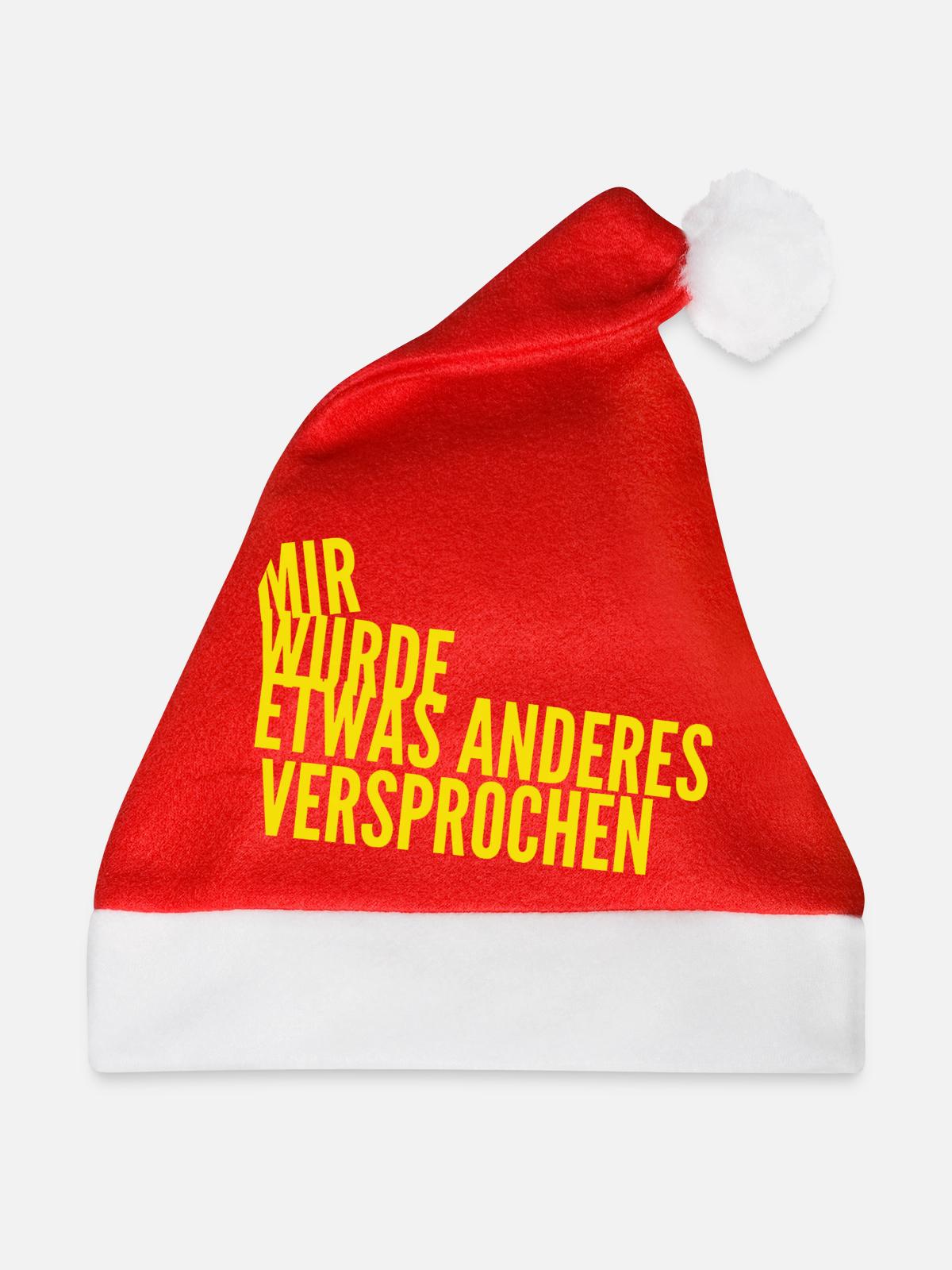 das war ein Versprechen - Weihnachtsmütze - Rot - Vorne