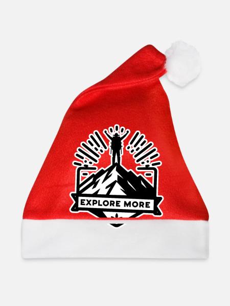 Explore more - Wanderer - Weihnachtsmütze - Rot