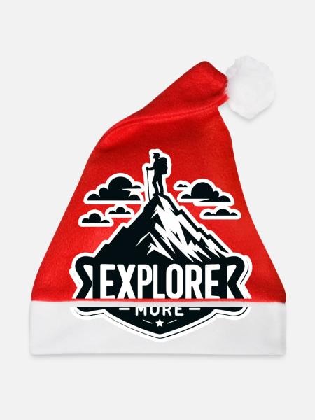 Explore more - Wanderer - Weihnachtsmütze - Rot