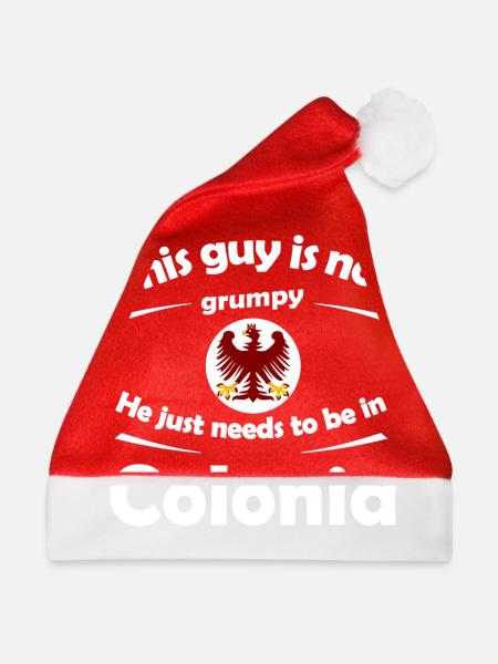 Die Heimat Colonia - Weihnachtsmütze - Rot - Vorne