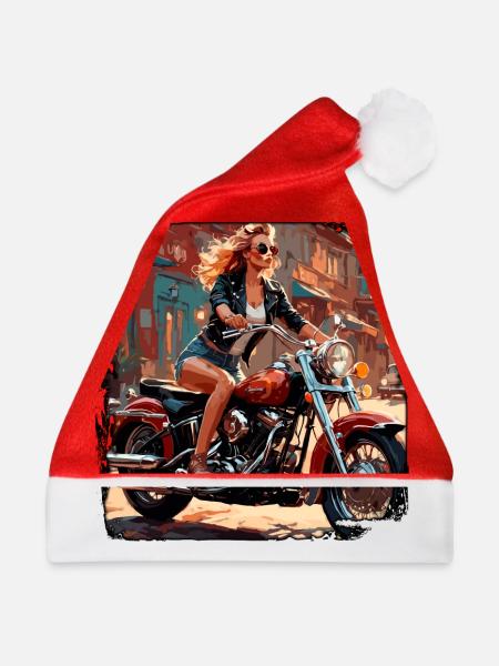 Motorrad Logo / Bike / Zweirad / Fahrzeug / Motors - Weihnachtsmütze - Rot