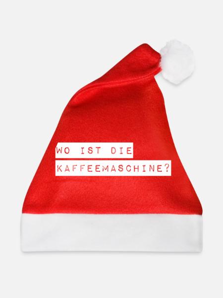 wo ist der Kaffee? - Weihnachtsmütze - Rot