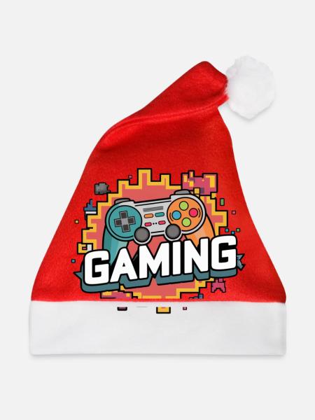 Gaming - Controller - Weihnachtsmütze - Rot