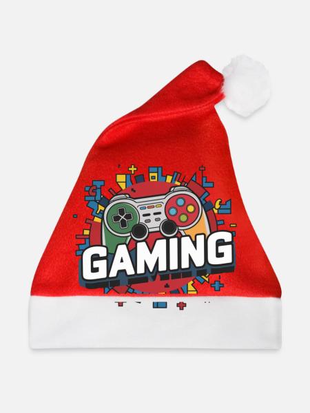 Gaming - Controller - Weihnachtsmütze - Rot